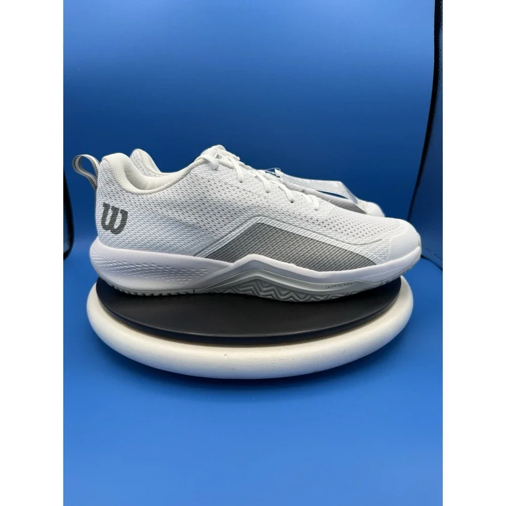 Wilson Rush‎ Pro Lite Mens Size 12.5 White Gray Tennis Shoes Pickleball Sneakers